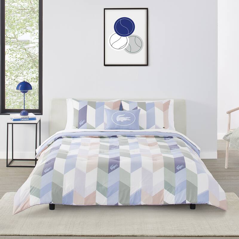Lacoste Beaumont 4-Piece Percale Cotton Comforter Set
