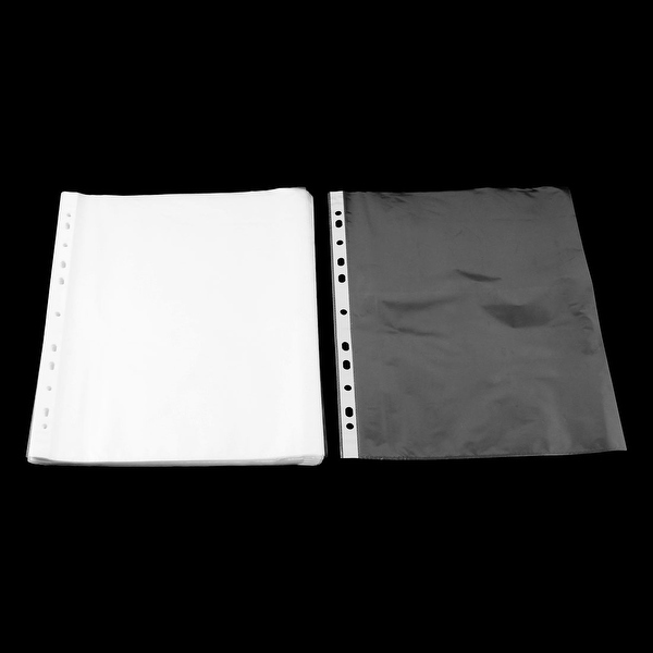 School Plastic A4 Paper Storage Sheet Protector Clear 0.02cm Thickness 100pcs