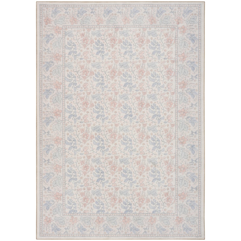 Nourison Botanical Washables Indoor only Textured Floral Area Rug