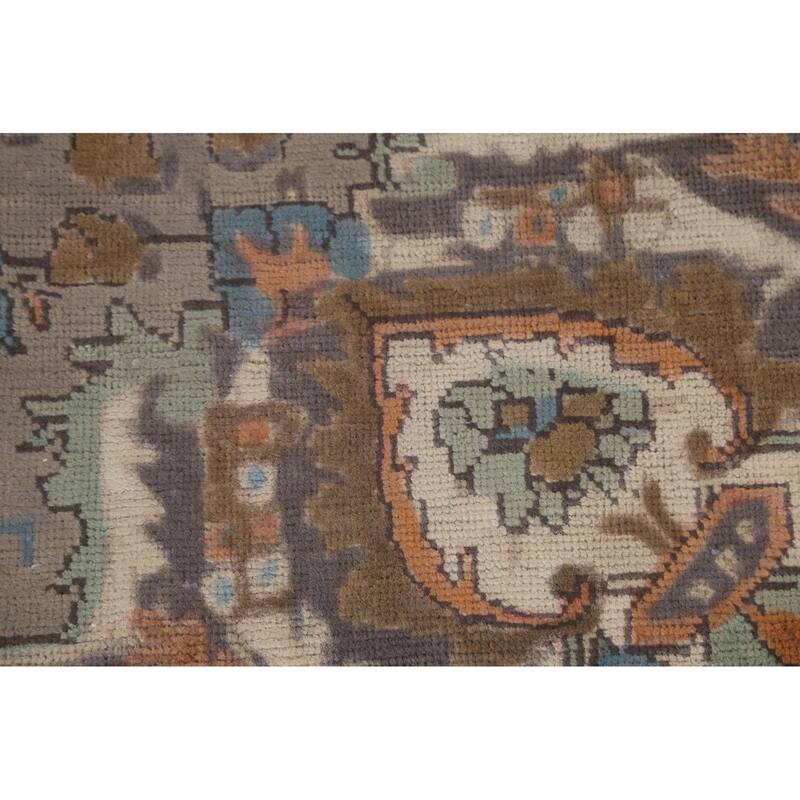 Over-Dyed Tabriz Persian Vintage Rug Hand-Knotted Wool Carpet - 6'10"x 9'2"