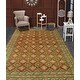 preview thumbnail 2 of 7, Balochi Beornham Rust/Green Rug - 5'6" x 7'8"