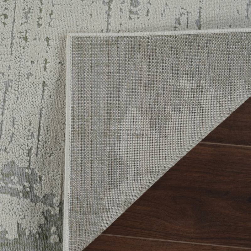 Biku Distressed Abstract Modern Stain Resistant Durable Area Rug By HomeRoots