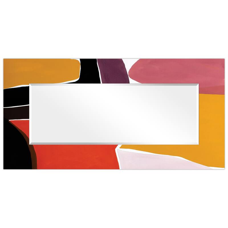 Abstract Rectangular Beveled Wall Mirror, Leaner,Large Mirror, Bathroom Mirror,Cheval Mirror,Ready to Hang
