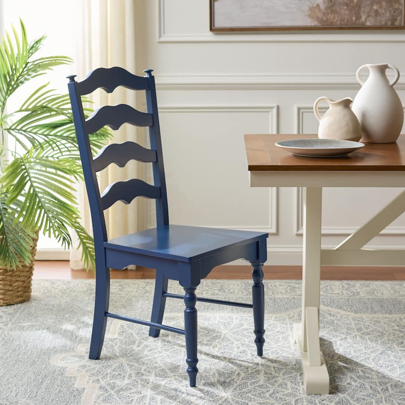 SAFAVIEH HOME Rasia Ladder Back Side Chair - 19"W x 22"D x 41"H