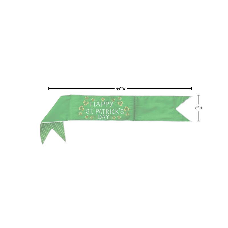 6"X44" "Happy St Patrick's Day" Banner