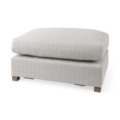 Valence 38.6L x 26.0W x 17.7H Light Gray 2/3 Ottoman Sectional Piece - 39.76 x27.95 x20.47