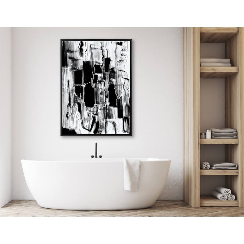 Kate and Laurel Sylvie Be Bold Framed Canvas by Leah Nadeau