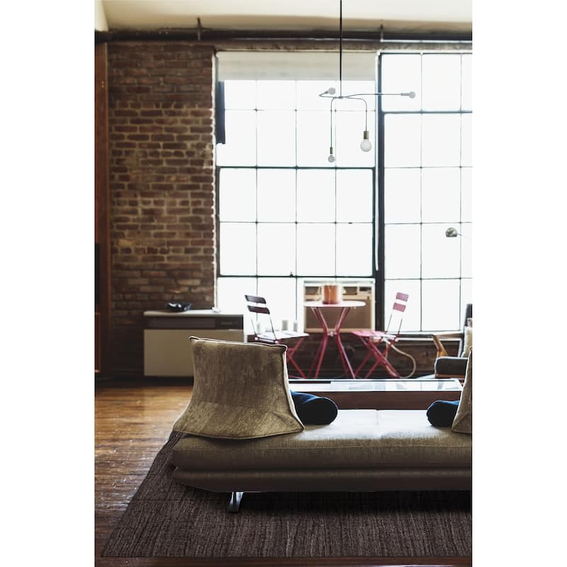 ECARPETGALLERY Flat-Weave Ankara FW Grey Wool Rug - 8'10 x 9'4
