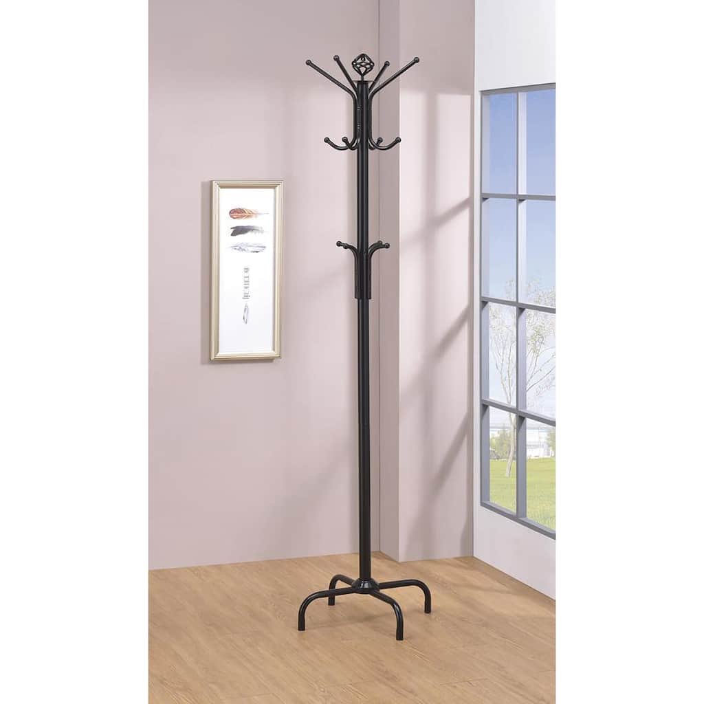 Merlin Black Metal Coat Rack
