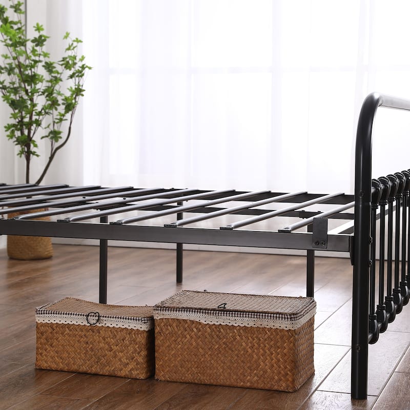 Modern Single-Layer Curved Frame Bed