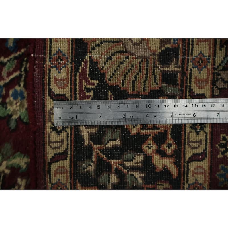 Hand Knotted Oriental 100% Wool Carpet Traditional Floral Red Tabriz Area Rug - 6' 4'' X 4' 1''