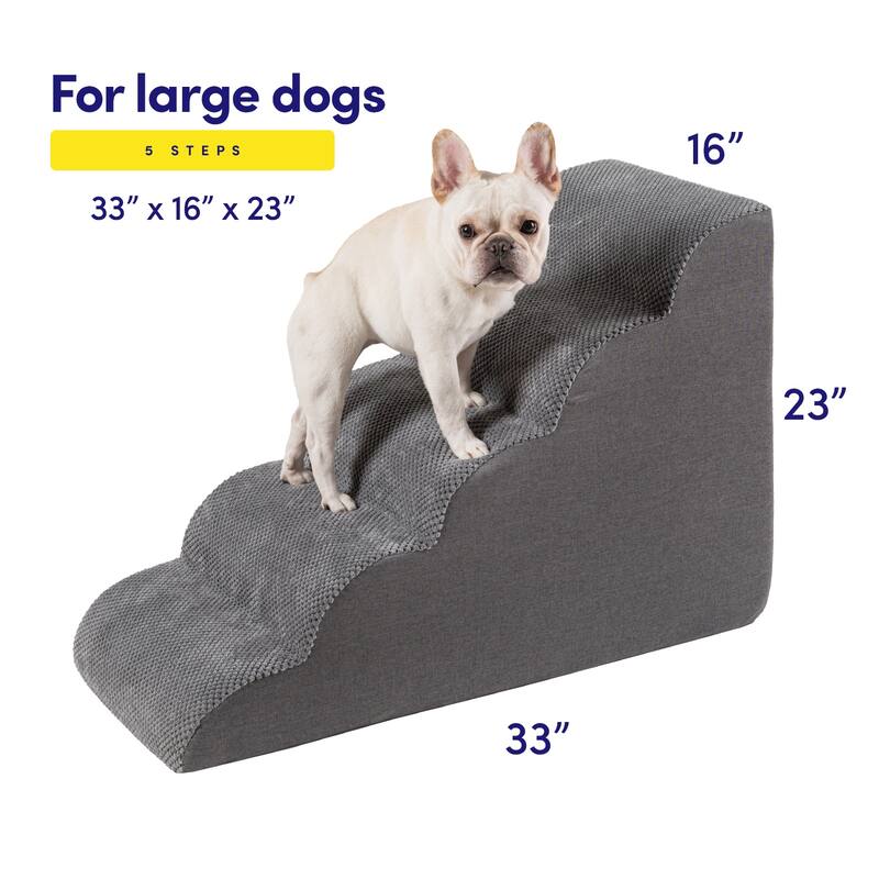 Pet Stairs/Ramp Non Slip High Density Foam 3/4/5 Steps Dog Cat Puppy