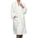 Superior Luxurious 100-percent Combed Cotton Unisex Terry Bath Robe - Small - White