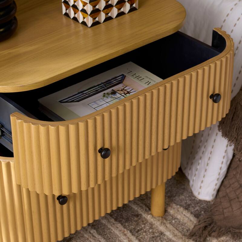 SAFAVIEH Home Himanshu 2-Drawer Nightstand.