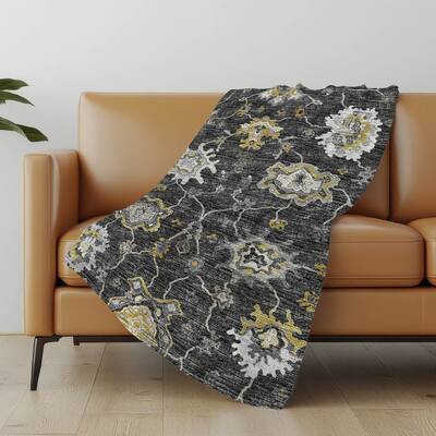 Premium Machine Washable ASB96 Global Sherpa Throw Blanket