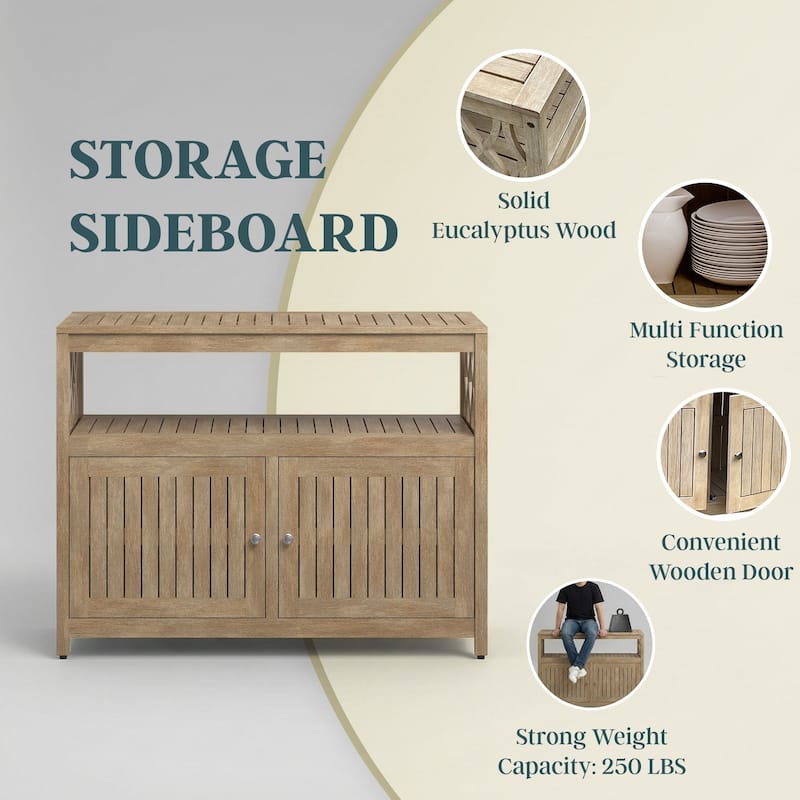 DTY Outdoor Living Longs Peak Eucalyptus Sideboard