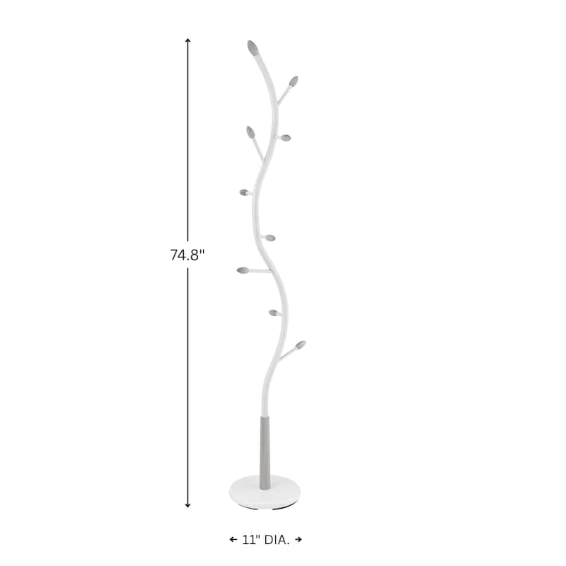 Roundhill Furniture Arles Metal Standing Coat Rack