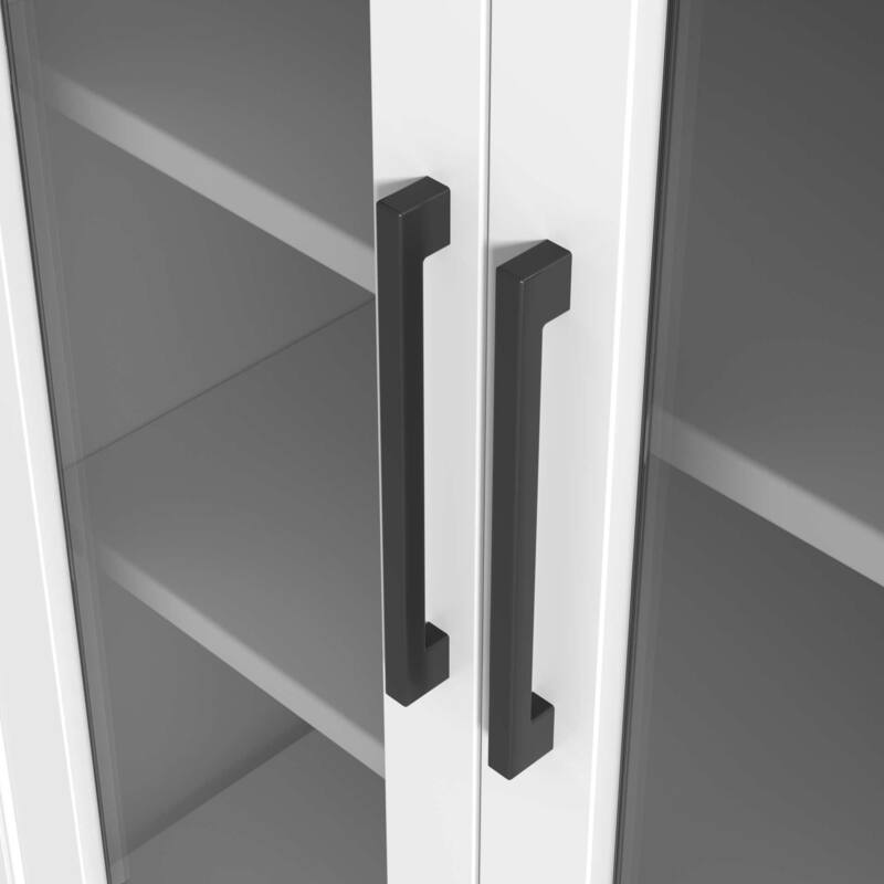 Winslow 16-28 Inch Bath Storage Glass Cabinet