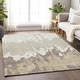 preview thumbnail 1 of 5, Premium Washable Super Soft Modern Drama Mayfield Rug Ivory - 10' x 14'