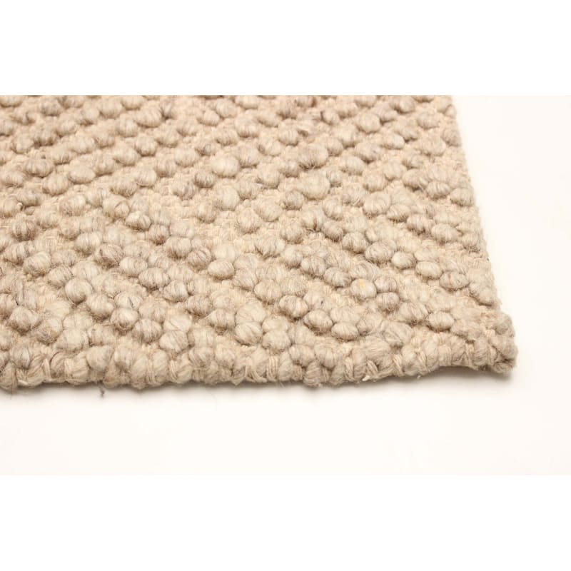 ECARPETGALLERY Braid weave Sienna Tan Wool Rug - 5'3 x 7'7