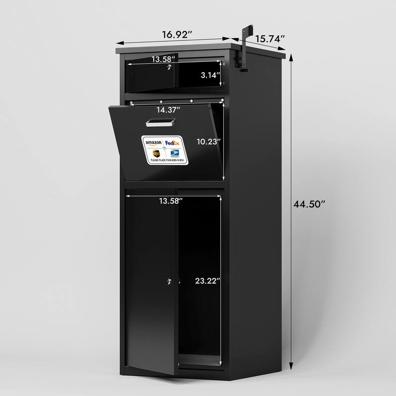 Heavy-Duty Steel Package Drop Box with Anti-Theft Design, Weather-Resistant