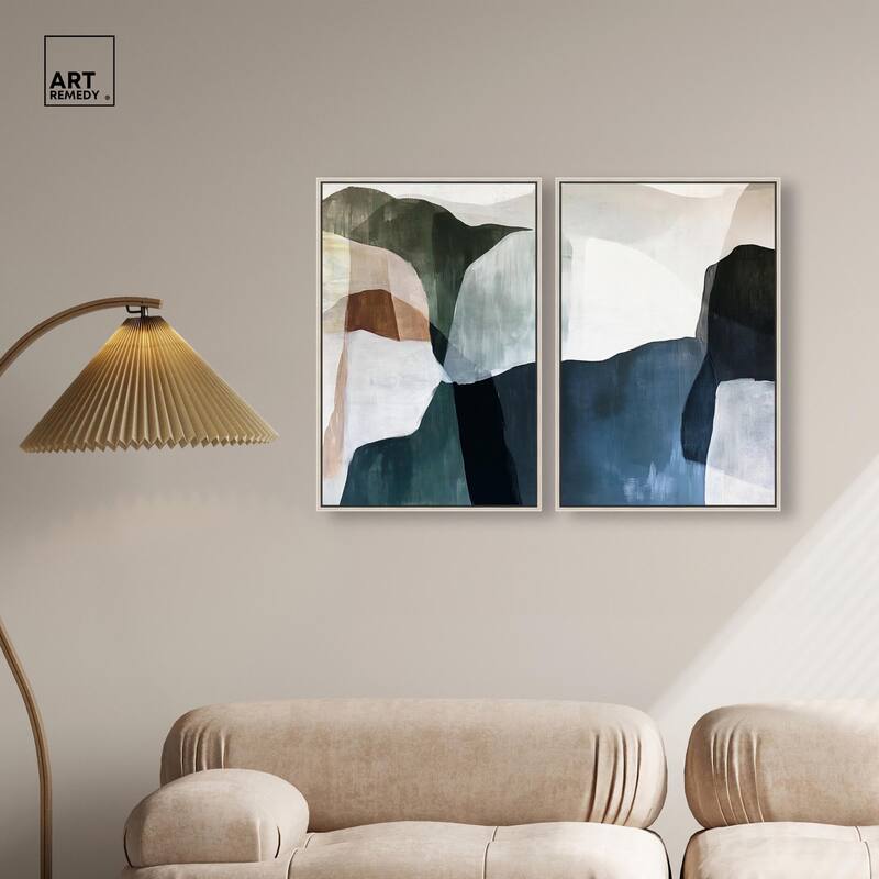 Deliberately Lucky Canvas Set of 2 by Art Remedy