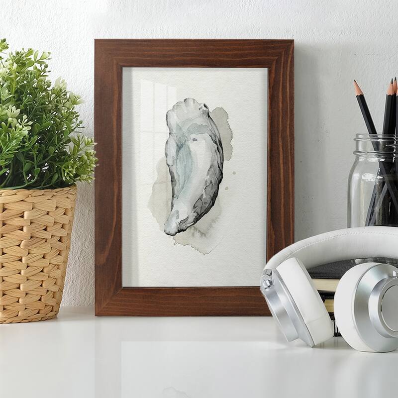 Oysters on the Bay II -Framed Print w/glass-Cherry Red