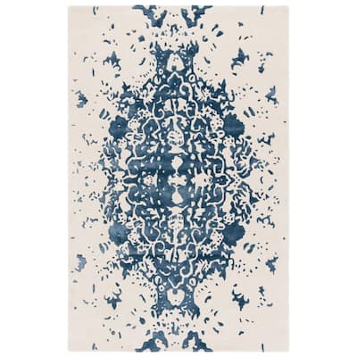 SAFAVIEH Handmade Fifth Roselette Avenue Modern Abstract Wool Rug