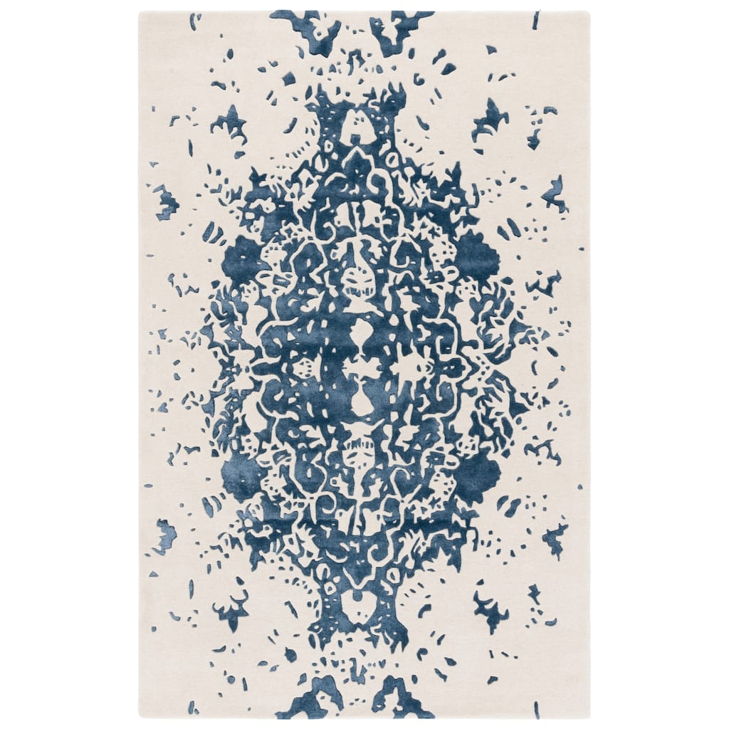 SAFAVIEH Handmade Fifth Roselette Avenue Modern Abstract Wool Rug