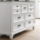 preview thumbnail 2 of 3, Roundhill Furniture Clelane Wood 7-Drawer Dresser