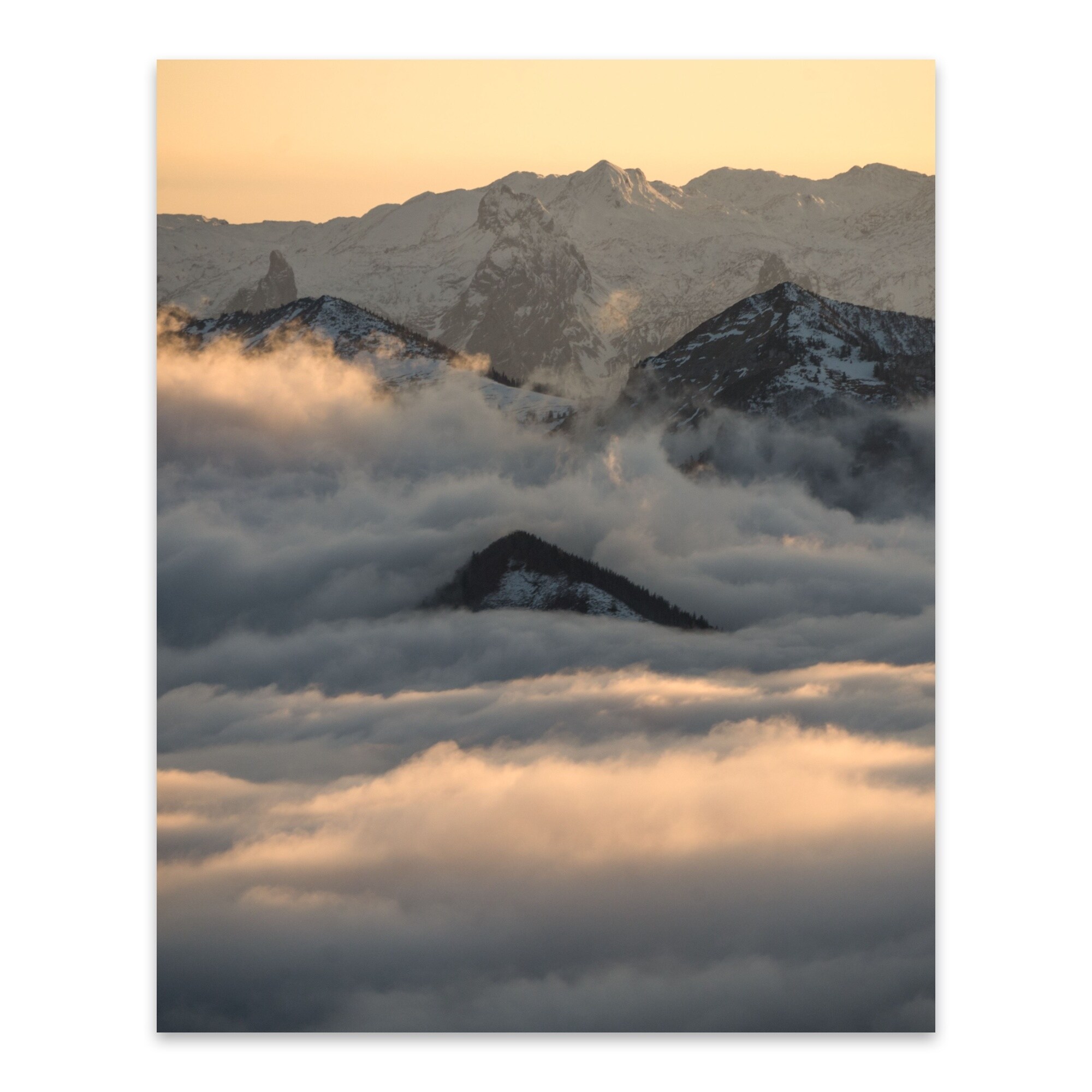 Shop Salzburg Austria Fog Landscape Metal Wall Art Print Overstock 31464830