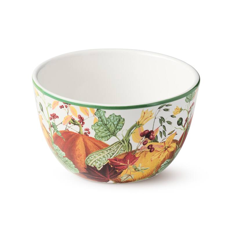 Certified Harvest Fields 5.25" Ice Cream/Dessert Bowls, 4 Assorted Designs - 5.25"W x 5.25"D x 3.00"H