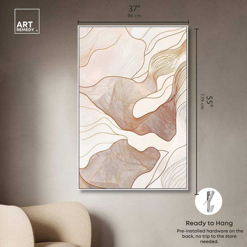 Contoured Reverie I Canvas by Art Remedy