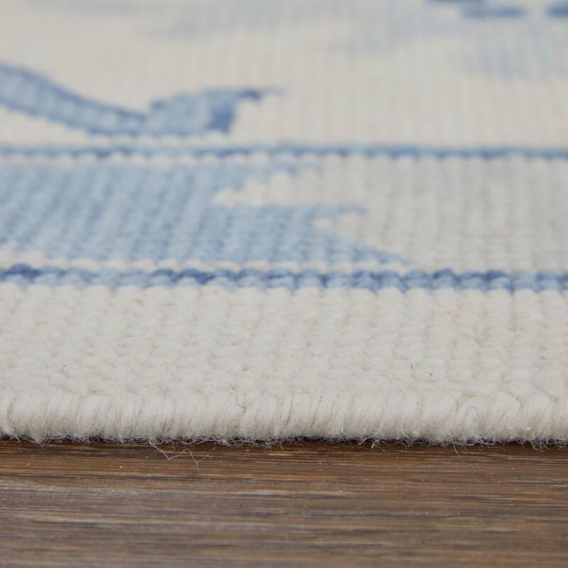 Grand Bazaar Larson Hand Knotted Floral & Botanical Transitional Area Rug