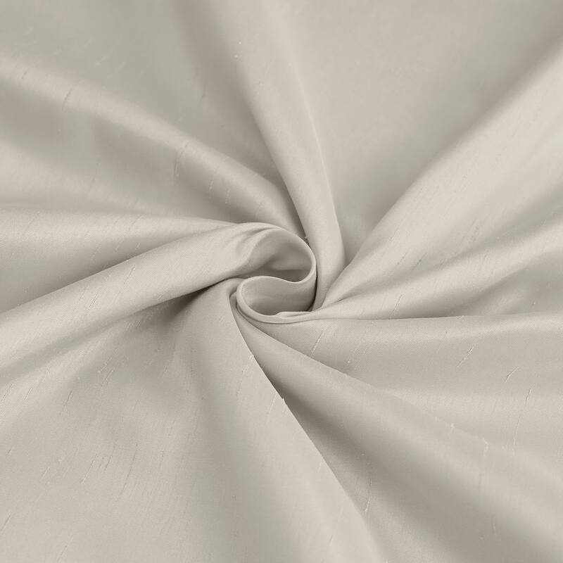 Exclusive Fabrics Vintage Textured Faux Dupioni Silk Room Darkening Curtains (1 Panel)