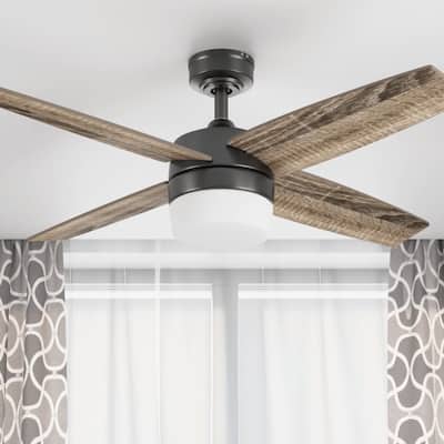 44" Prominence Home Atlas Modern Farmhouse Ceiling Fan with Remote, Espresso