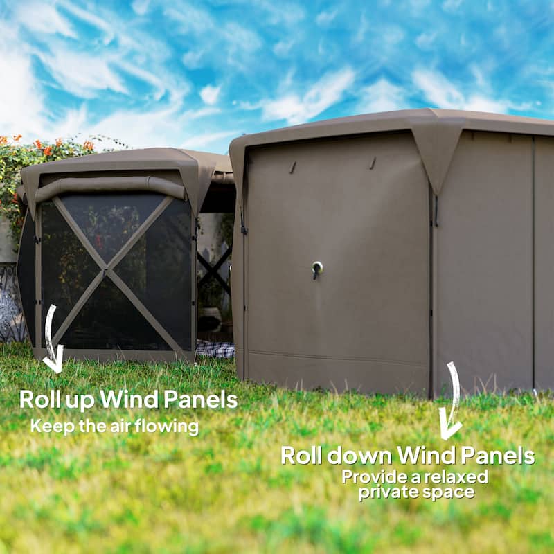 Oxford Fabric Pop-Up Gazebo Tent for 10-12 Persons