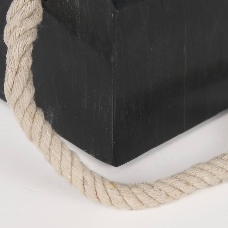 Raena Black Marble House Door Stopper - 4.0L x 4.0W x 4.8H