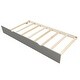 preview thumbnail 6 of 18, Gray Twin Platform Bed with Trundle, Perfect for Guest Rooms and Kids' Rooms