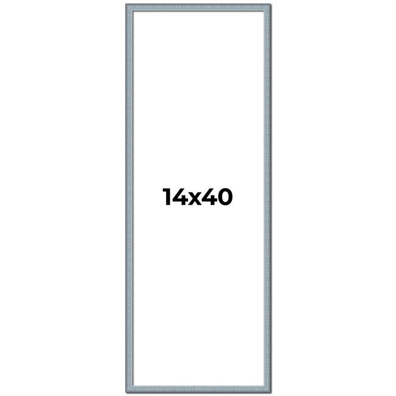 14x40 Frame Rustic Sky Blue Solid Wood Picture Frame | 0.75 Inch