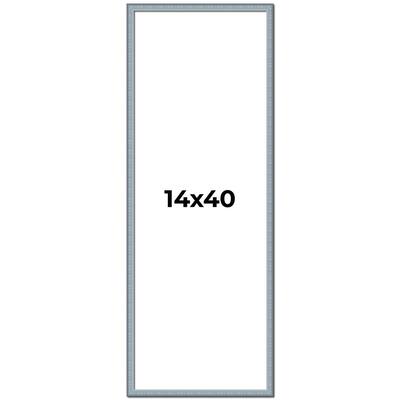 14x40 Frame Rustic Sky Blue Solid Wood Picture Frame | 0.75 Inch