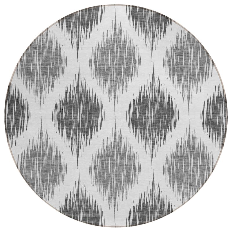 Machine Washable Indoor/ Outdoor Chantille Geo Contemporary Rug