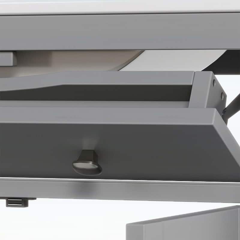 30-Inch Bathroom Vanity with Ceramic Sink,Adjustable Shelf,Tip-Out Tray,Wood Legs