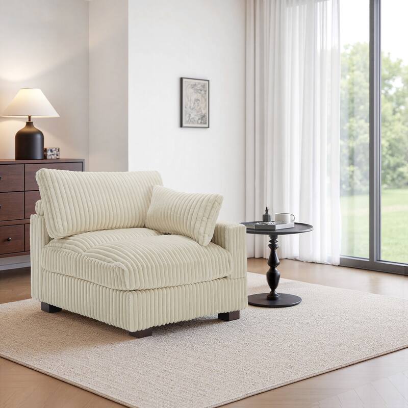 Cotton Flannel corner Sofa Armless Modular Sectional Sofa Seamless Combination