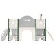 preview thumbnail 27 of 43, 7 in 1 Toddler Slide Playset, Kids Climbers Playground with Double Slides, Arch Tunnel, Ring Toss and Basketball Hoop