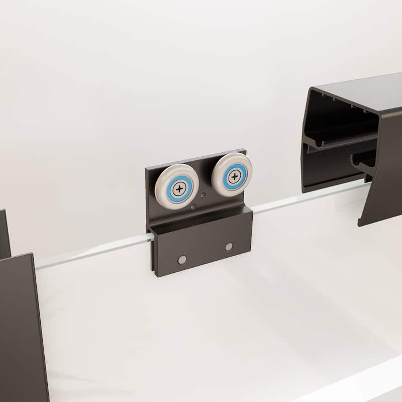 56-60" x 58" Semi-Frameless Double Sliding Tub Door