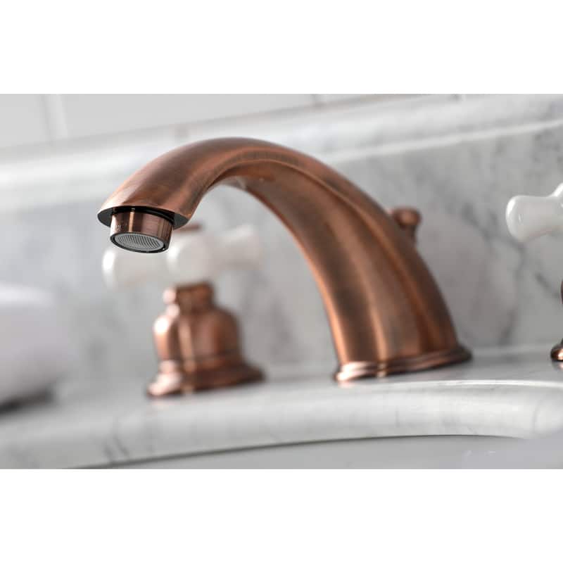Kingston Brass Magellan Deck Mount Widespread Bathroom Faucet