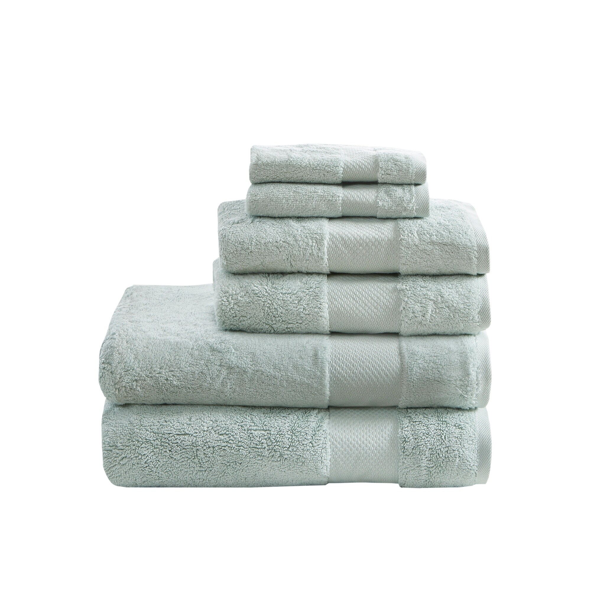 Peacock Alley Turkish Cotton 6-Piece Towel Set - Towel Set / Glacier