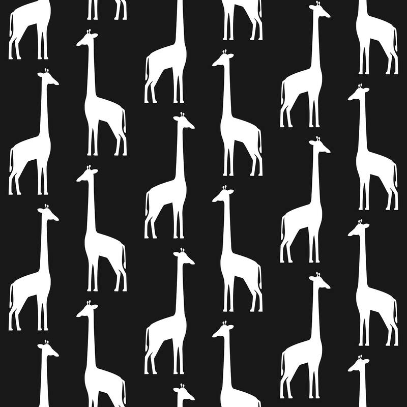 Chesapeake Vivi Black Giraffe Wallpaper - 20.9 x 396 x 0.025