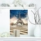 Eiffel Tower with Stairs - Landscape Photo Glossy Metal Wall Art - Bed ...